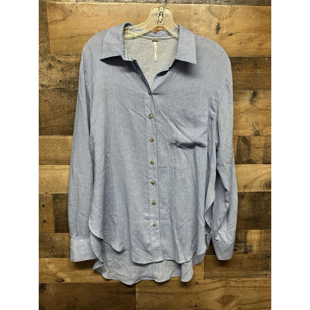 Free People Women's Long Sleeve Button Up Size Small